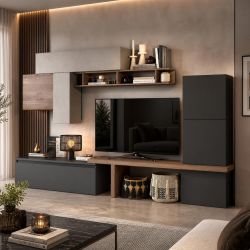 Soggiorno moderno Infinity argilla lava mercure