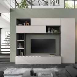 Soggiorno Pratiko 2.0 anta new ghisa pietra