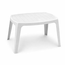 Tavolino impilabile da esterno Kai bianco per terrazza
