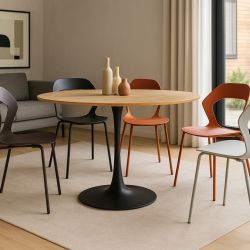 Tavolo Bloom top veener dm.120 0732980