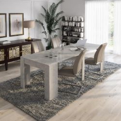 Tavolo consolle allungabile grigio cemento 90x51 cm TVL118
