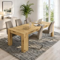 Tavolo consolle mod.Consola 2 rovere allungabile 90x51 H.78 TVL96