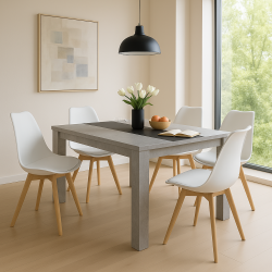 Tavolo Niklas e 4 sedie Flora