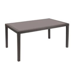 Tavolo rettangolare da esterno Joker moka