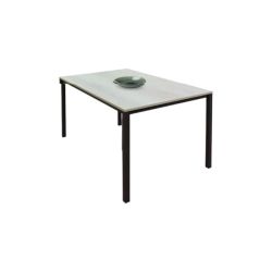 TAVOLO SOGGIORNO PLUTONE 130X85 QUERCIA BIANCA TAV1344