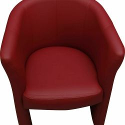 POLTRONA PEGASUS ECOPELLE ROSSA PEGARO