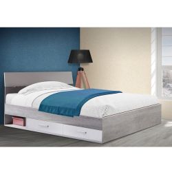 LETTO 1P  ½  CON 2 CASSETTI CEMENTO LET54