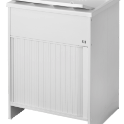 LAVATOIO PVC BIANCO  CON SERRANDA IN KIT 60X50X85 CM