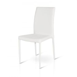 SEDIA ECOPELLE BIANCA ART. 709