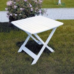 TAVOLO  PIEGH. TEVERE BIANCO 80X72