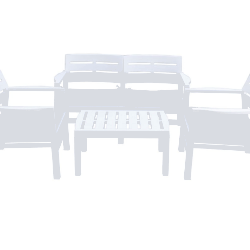 SET GIARDINO JAVA BIANCO