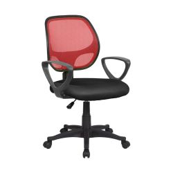 SEDIA UFF. C/BRAC ATLANTA ROSSA/NERA E8088R