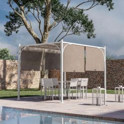GAZEBO CUBO PERGOLA 3X3MT STR.BIANCA 786/37