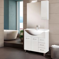 COMP. BAGN. CM85 GAIA185BILUGA03 BIANCO LUCIDO