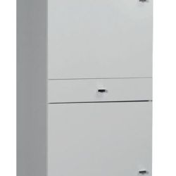 ARMADIETTO GLOSSY 2 ANTE +1 CASS. BIANCO LUCIDO A2820BL 46X34X147 CM
