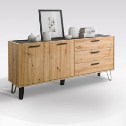 CREDENZA VITRURIA CM180 ROVERE CR746