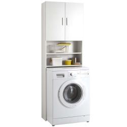 MOBILE SOPRALAVATRICE C/VANI E 2ANTE COLORE BIANCO MIS: 65X25X192H