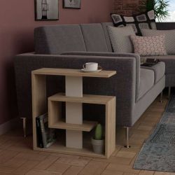 TAVOLINO SALY OAK E WHITE TVL559