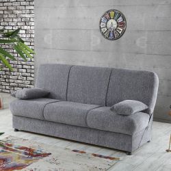 DIVANO LETTO 3P ROBY TESSUTO KETEN 108 GREY DL999
