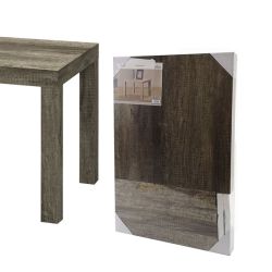 TAVOLINO LEGNO 45X45X45CM ROVERE SCURO