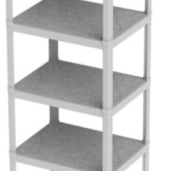 SCAFFALATURA 4RIPIANI SABBIA 75X60XH.187 ART.60026