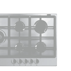 PIANO COTT.INC. GAS WHIRLPOOL TGML 761 IX INOX 73CM ART144064