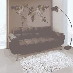 DIVANO LETTO CARLO GRIGIO DL8237
