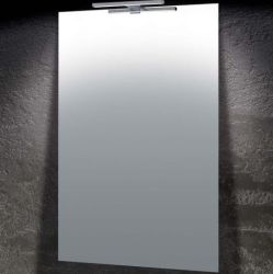 SPECCHIO LUCE 60X80  A FILO CON LAMPADA