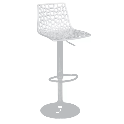 SGABELLO SPIDER GAS  BIANCO