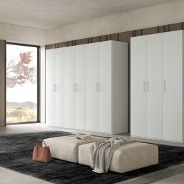 Armadio Guardaroba Swift 3 Ante Bianco - Made In Italy - Foto 12