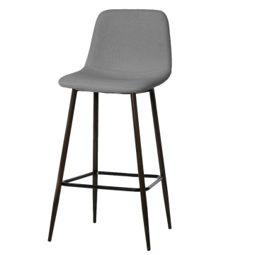 SGABELLO FISSO TESSUTO GRIGIO ART. 686850 MIS 43x40H103