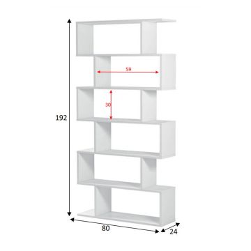 LIBRERIA/SCAFF ATHENA BIAN ALTA ART. 301013BO