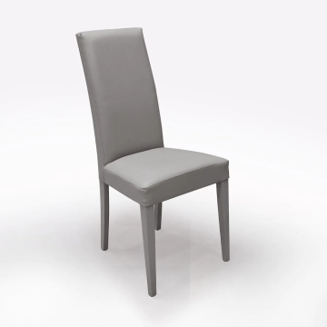 SEDIA DENVER ECOPELLE GRIGIO GHIACCIO SED79