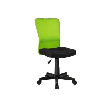 SEDIA CAMERETTA GIREVOLE VERDE CON RUOTE