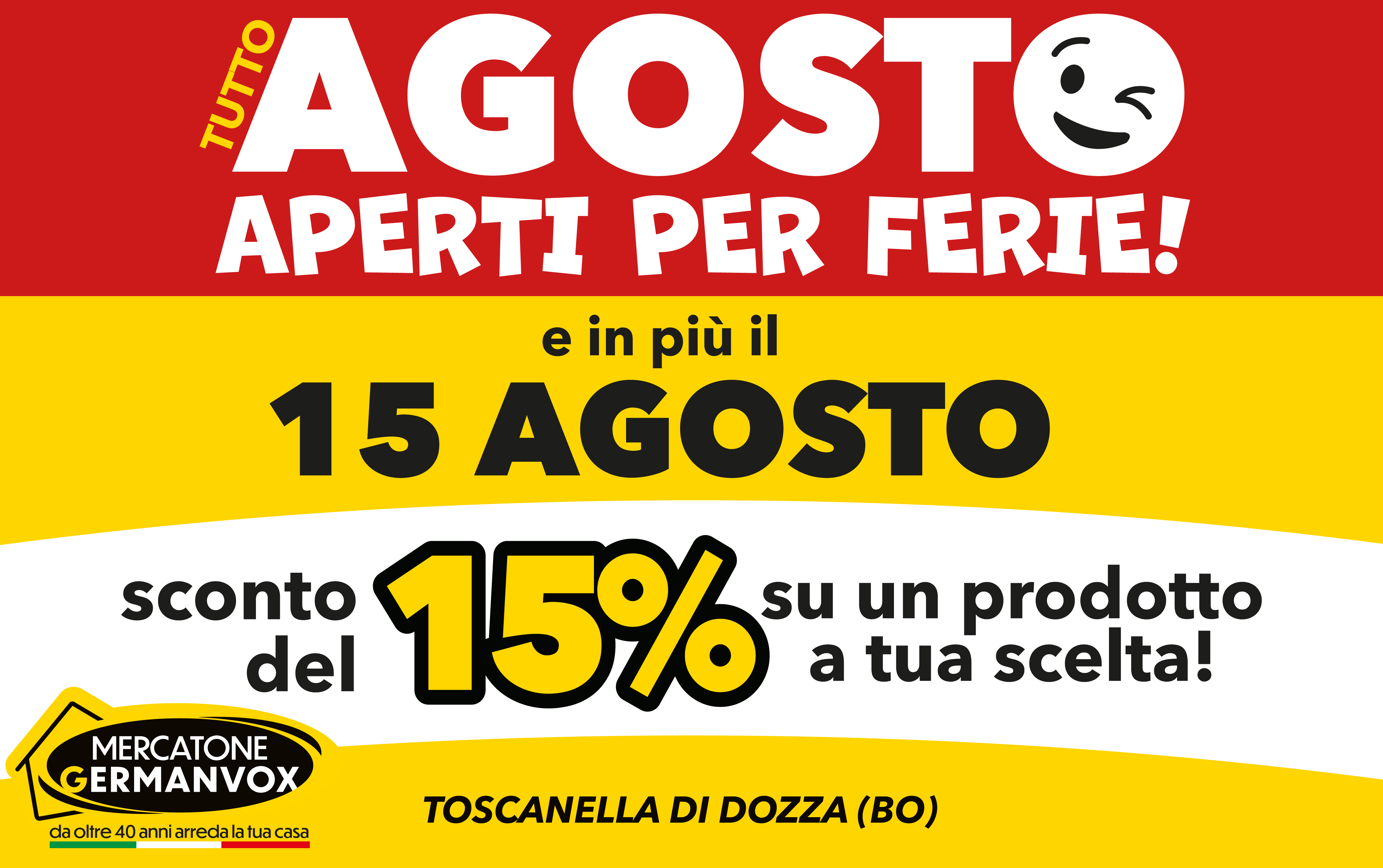 Promozione arredamento Ferragosto