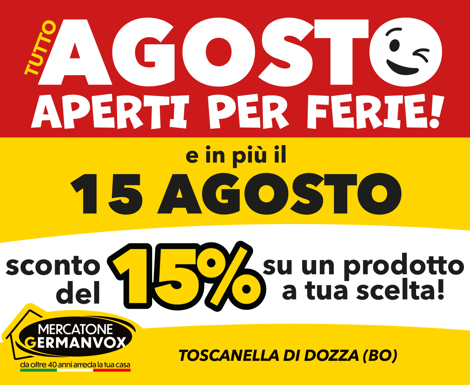 Promozione arredamento Ferragosto